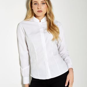 Kustom Kit - Ladies Long Sleeve Mandarin Collar Shirt - KK261