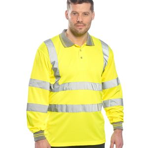 Portwest - Hi-Vis Long Sleeve Polo Shirt - PW059