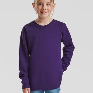 Fruit of the Loom - Classic Kid's Raglan Sweatshirt - F62-039-0