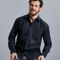 Russell Collection - Men's Long Sleeve Pure Cotton Easy Care Poplin Shirt - J936M