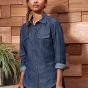 Premier - Ladies Jeans Stitch Denim Shirt - PR322