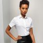 Premier - Ladies Short Sleeve Stretch Fit Poplin Shirt - PR346