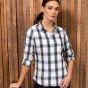 Premier - Ladies Ginmill Check Long Sleeve Shirt - PR354