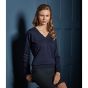 Premier - Ladies Knitted Cotton Acrylic V Neck Sweater - PR696