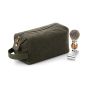 Quadra - Heritage Waxed Canvas Wash Bag - QD651