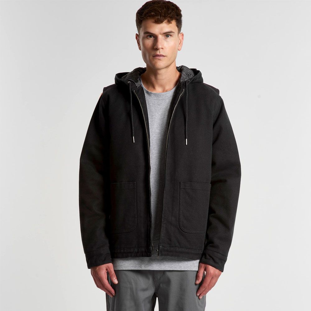 AS Colour - Men's Canvas Heavy Hooded Jacket - AS5529