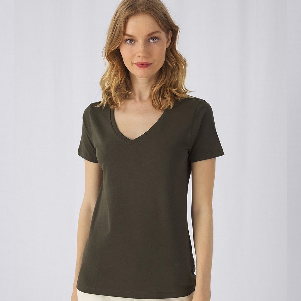 B&C Collection - Organic Women's V-Neck T-Shirt - B119F