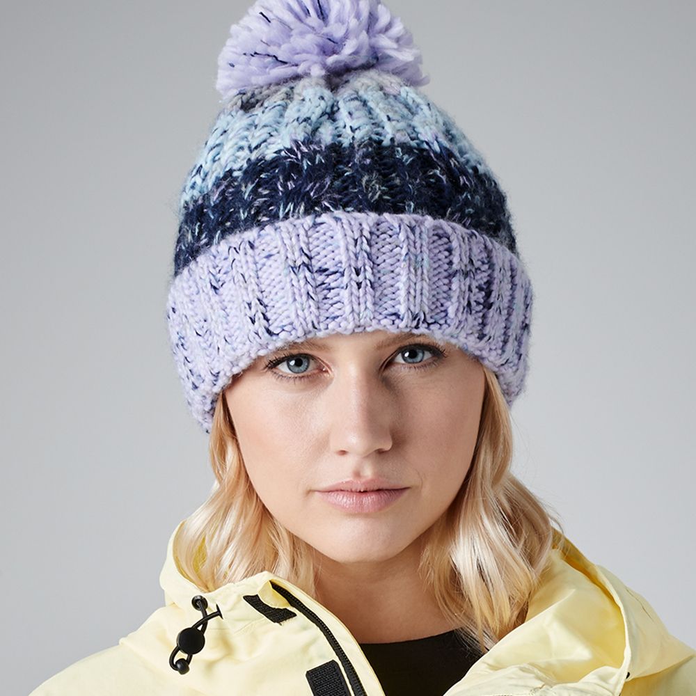 Beechfield - Corkscrew Pom Pom Beanie - BB486