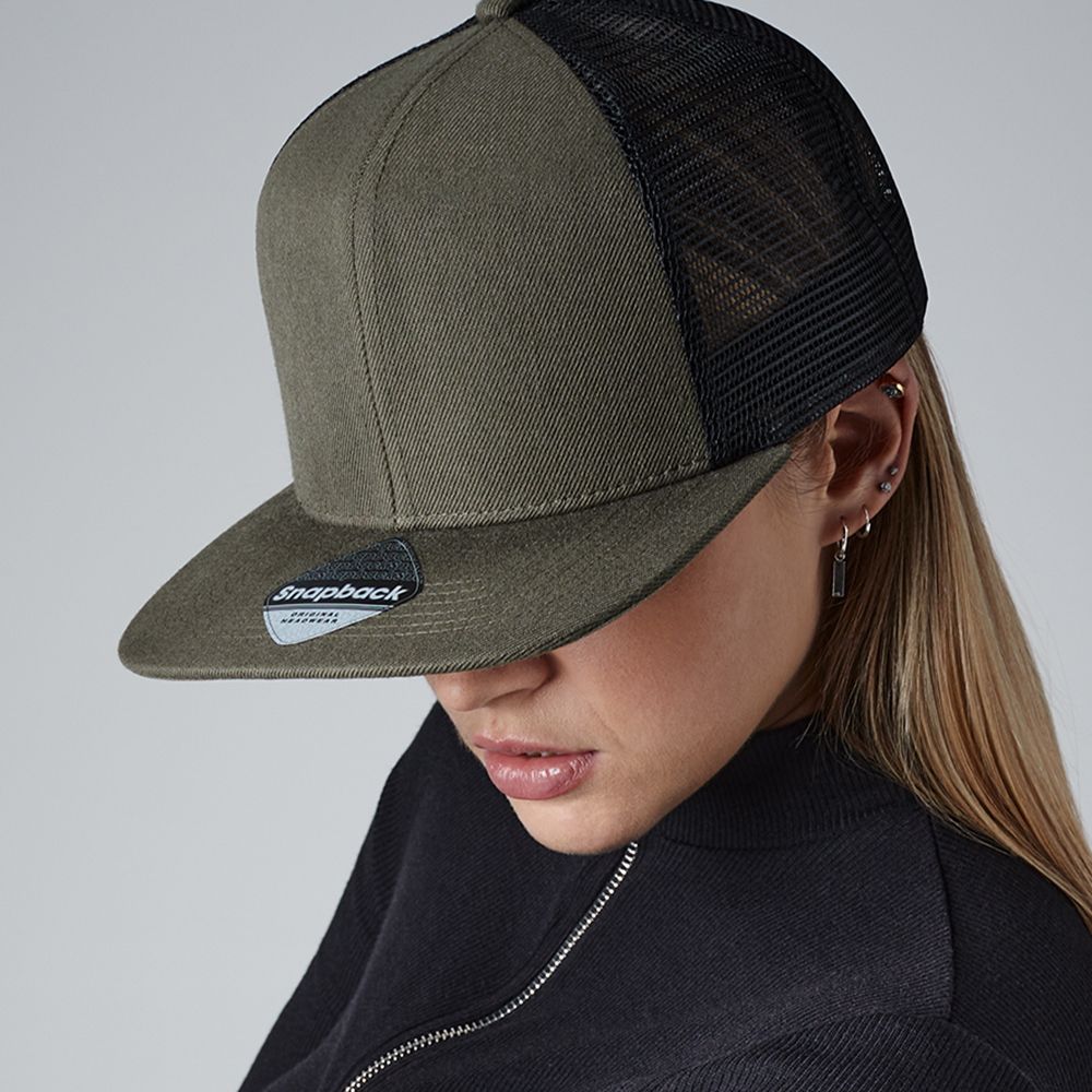 Beechfield - Original Flat Peak 6 Panel Trucker Cap - BB664