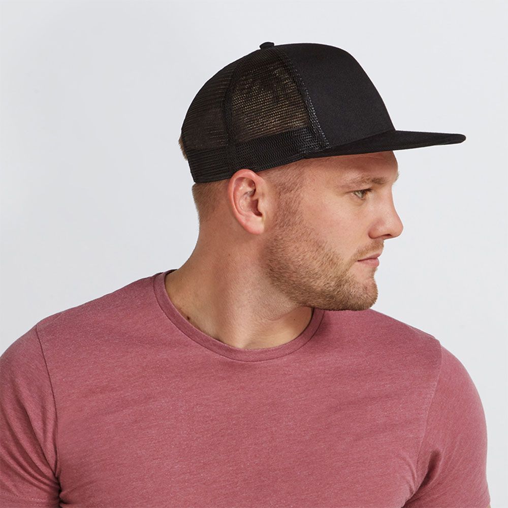 Beechfield - Original Flat Peak 6 Panel Trucker Cap - BB664