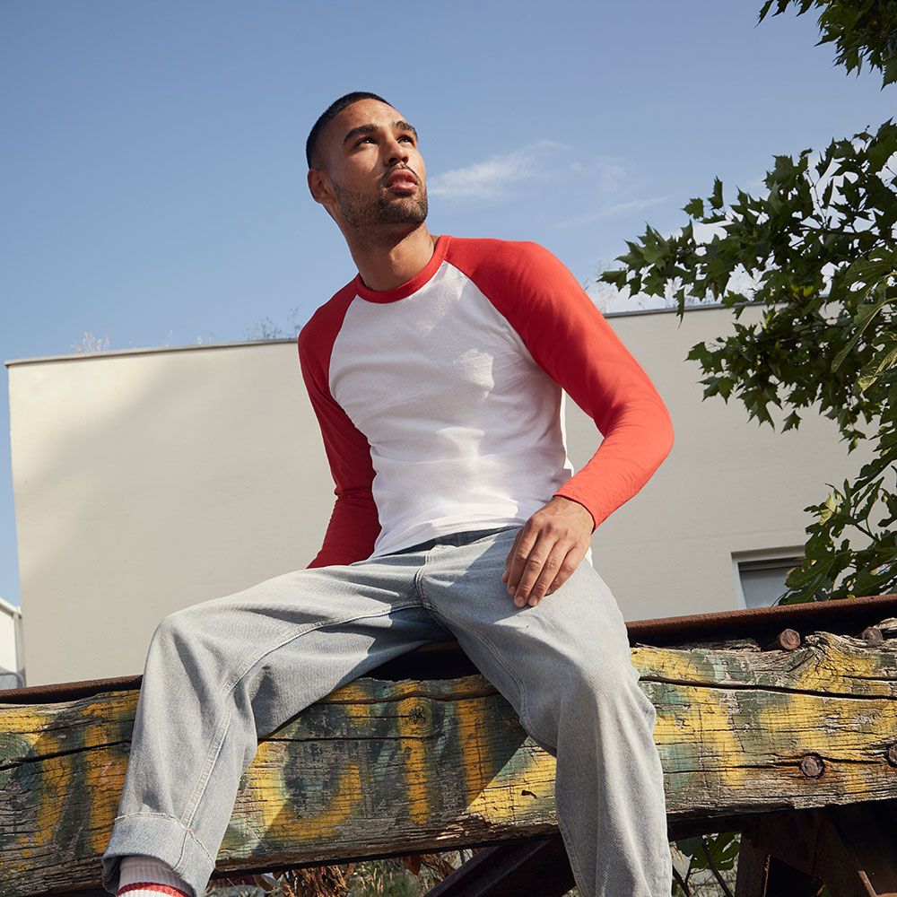 Fruit of the Loom - Long Sleeve Baseball T-Shirt - F61-028-0