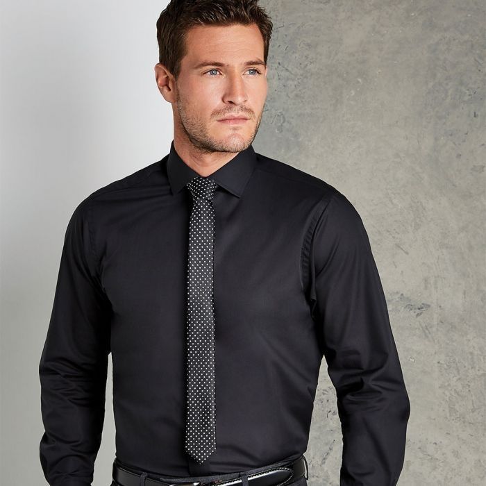 Kustom Kit - Long Sleeve Tailored Fit Business Shirt - KK131