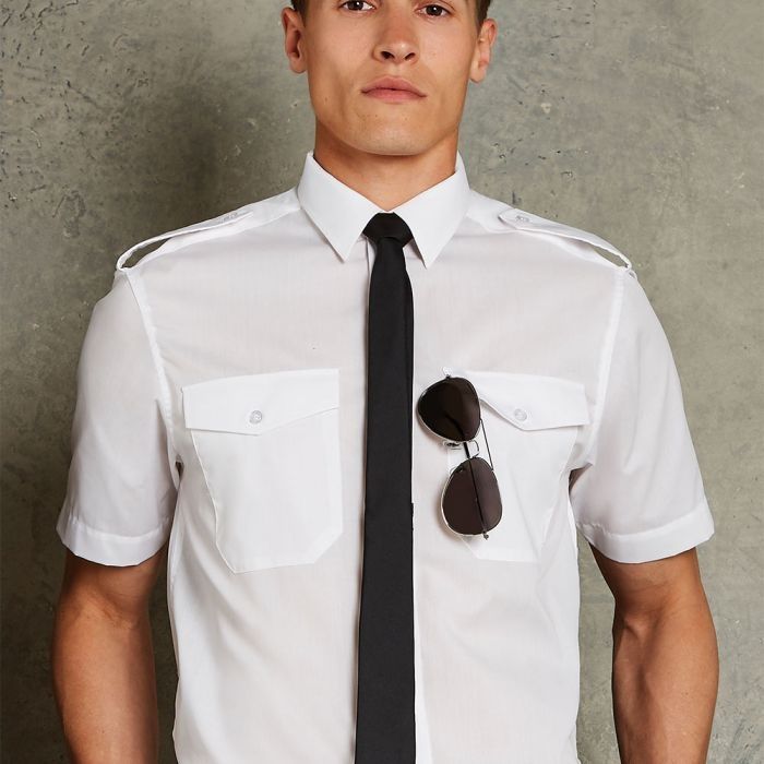 Kustom Kit - Mens Pilot Shirt Short Sleeve - KK133
