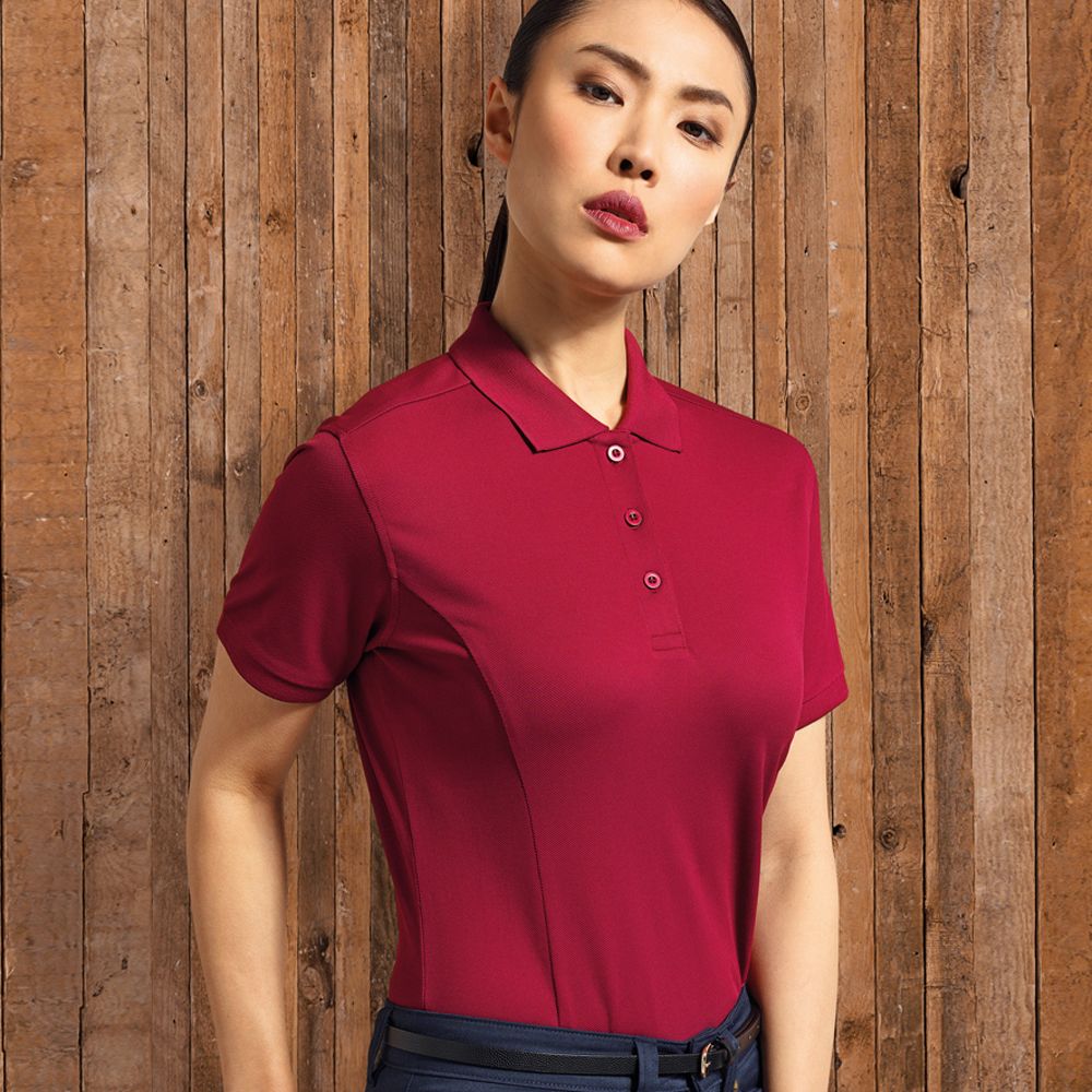 Premier - Ladies Coolchecker Plus Pique Polo Shirt - PR632