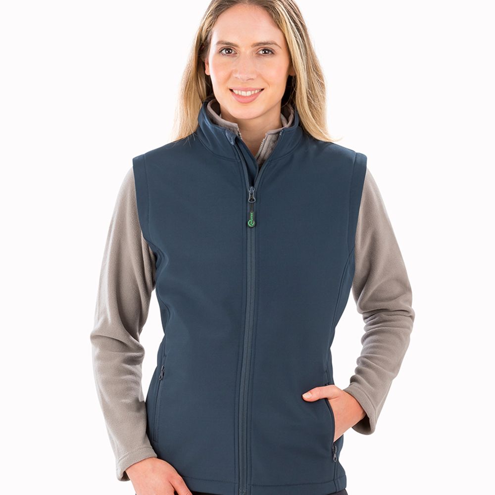 Result - Genuine Recycled Ladies Printable Soft Shell Bodywarmer - RS902F