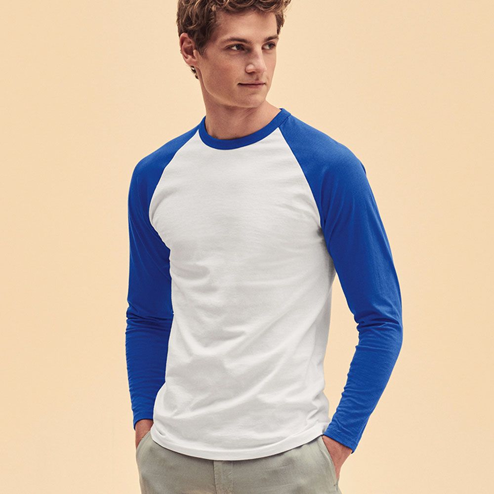 Fruit of the Loom - Long Sleeve Baseball T-Shirt - F61-028-0