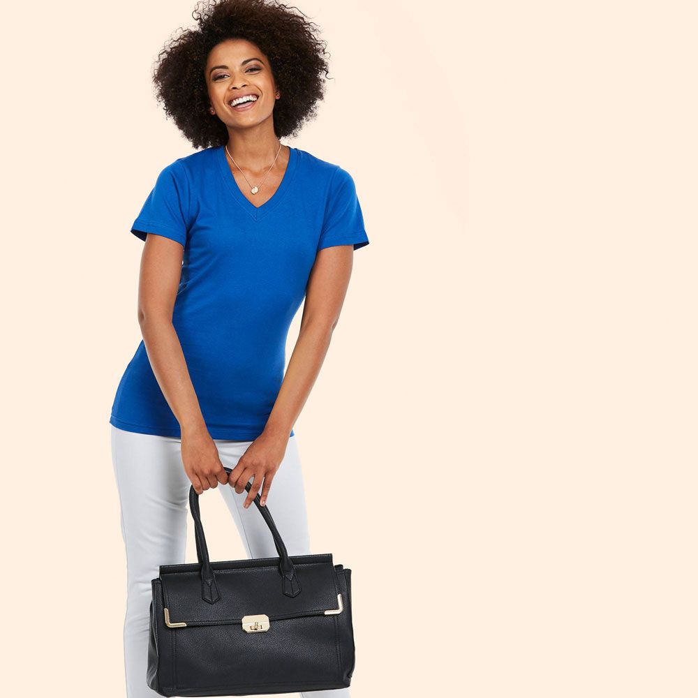 Uneek - Ladies Classic V Neck T Shirt - UC319