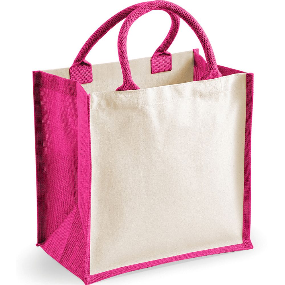 Westford Mill - Printers Midi Jute Tote Bag - WM421