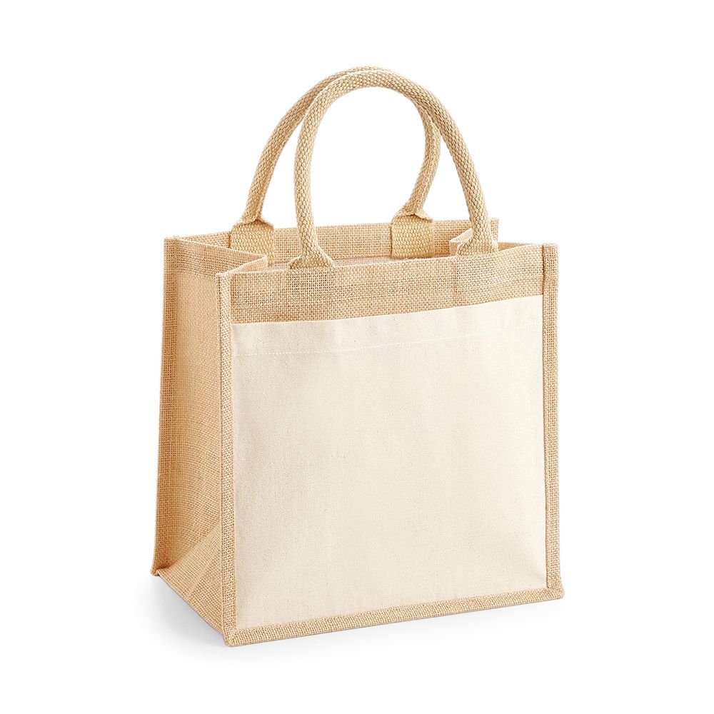 Westford Mill - Pocket Jute Midi Tote Bag - WM426
